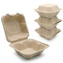 Hot! 6"-450ml Hamburger Boxes(Fold)