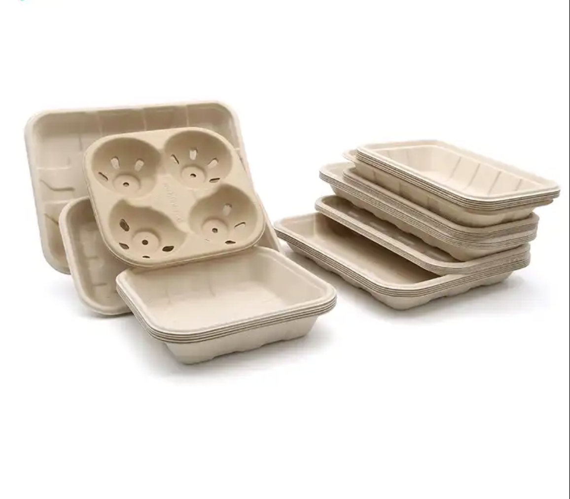 New Multi-purpose Compostable Food Packing Trays