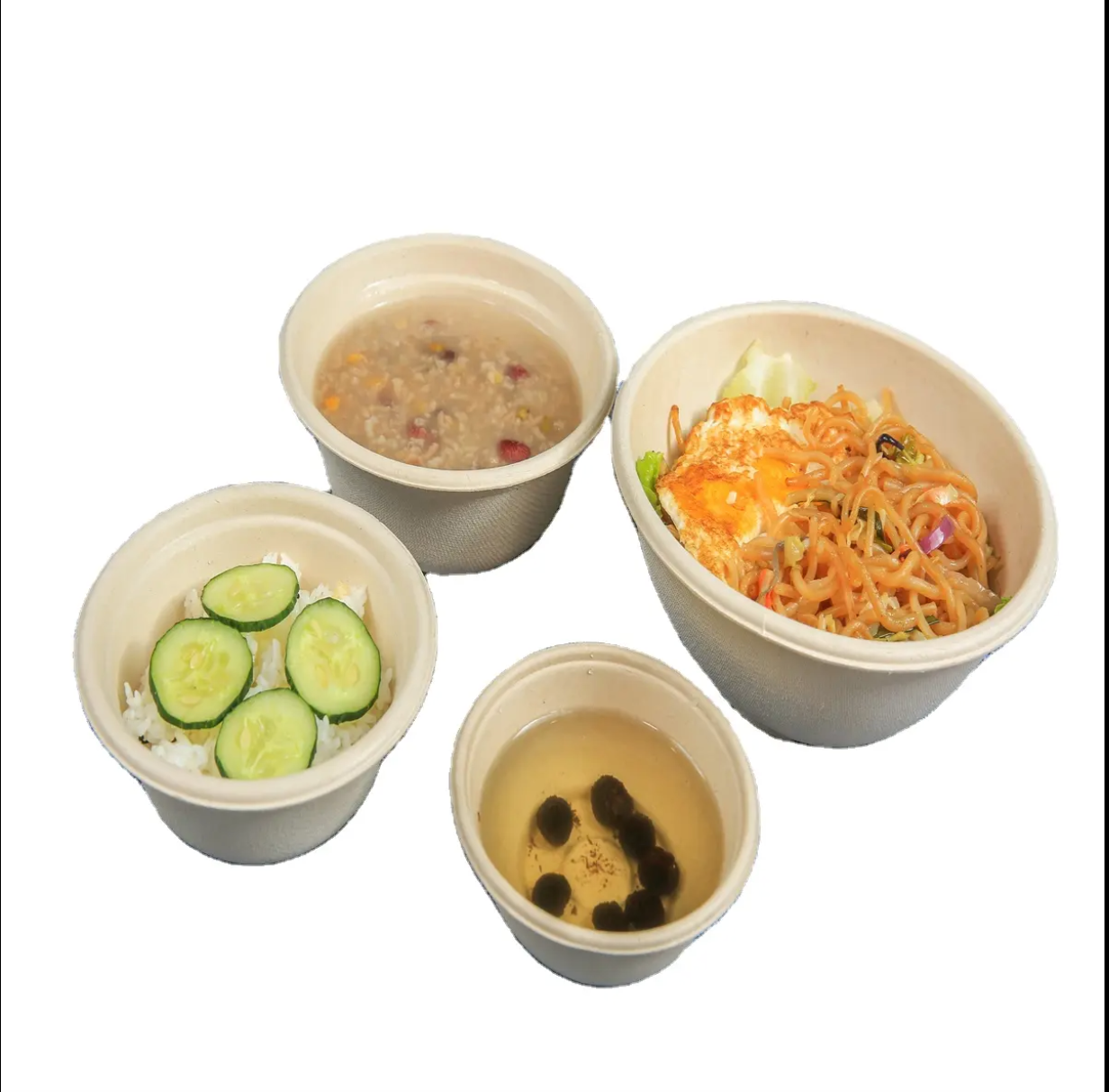Chaud! Nouveau Bol à soupe et salade de fruits avec couvercle, 1000ml 850ml 500ml 350ml