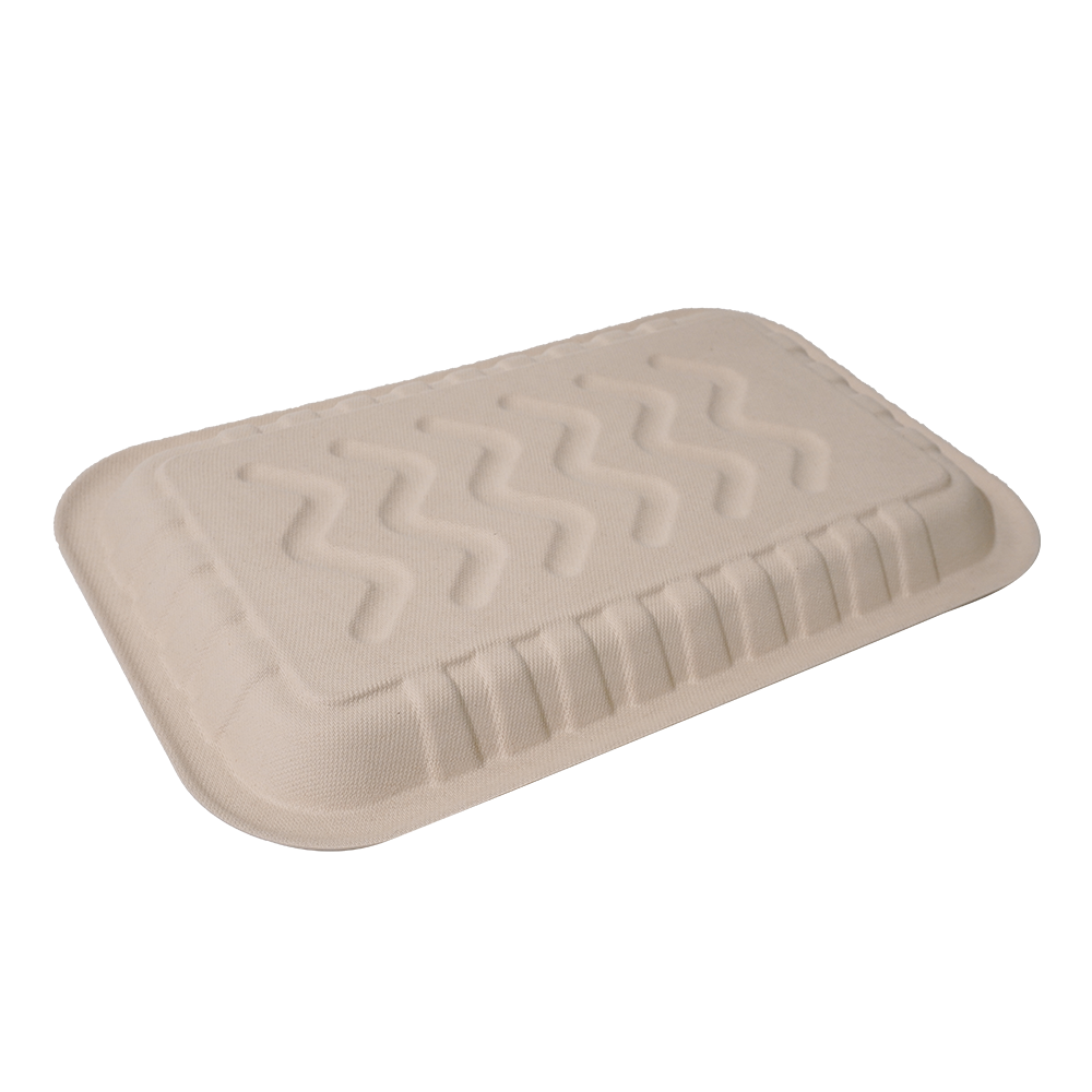 GreenPack 81oz / 2400ml Compostable Fresh Meat Tray — BPI Certified | OEM/ODM Available