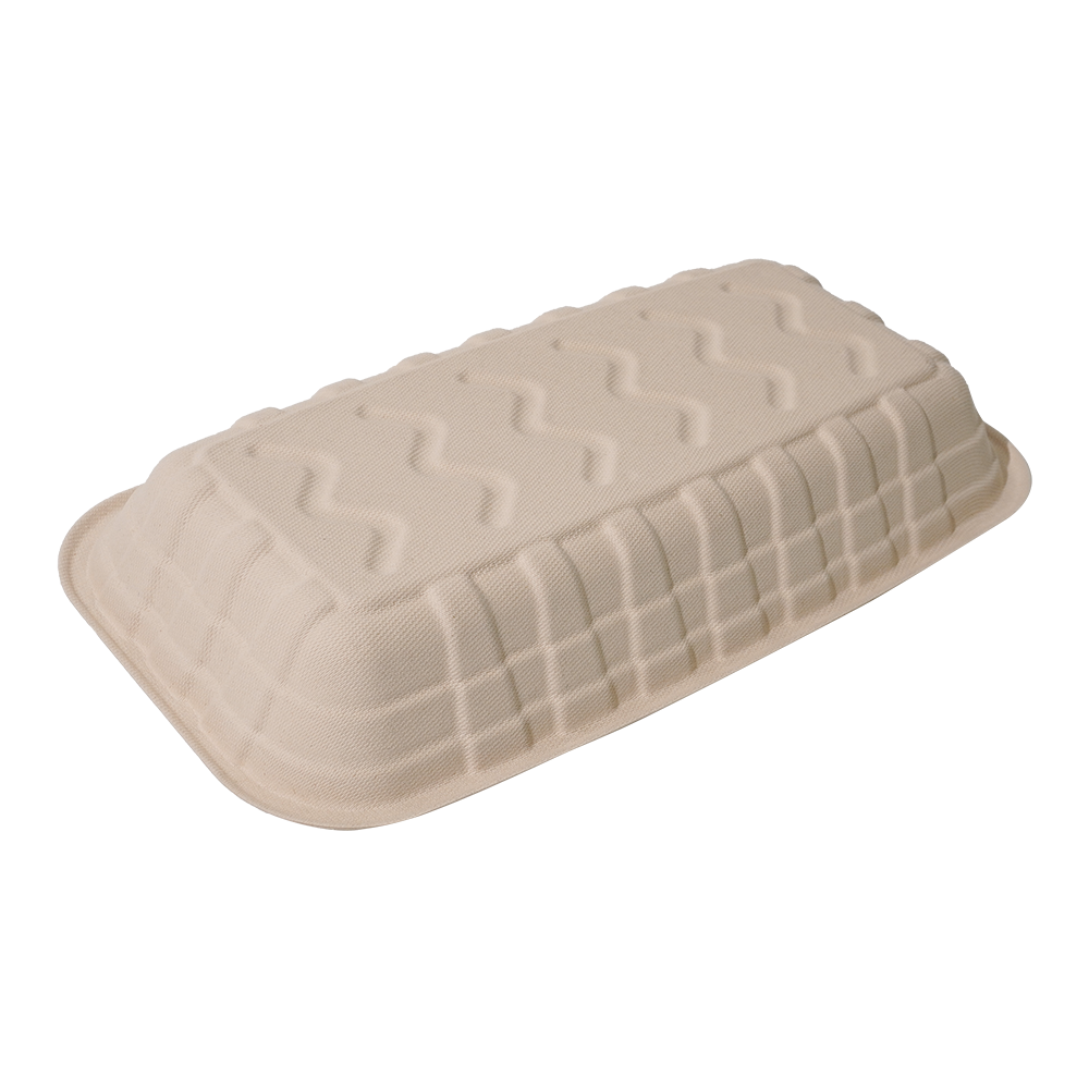 GreenPack 126oz / 3740ml Compostable Fresh Meat Tray — BPI Certified | OEM/ODM Available