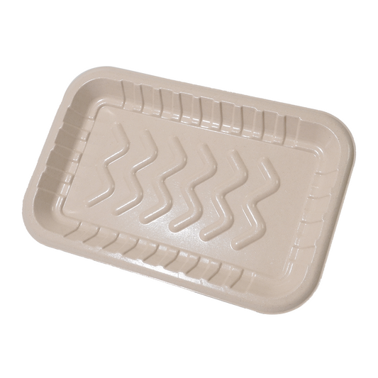 GreenPack 81oz / 2400ml Compostable Fresh Meat Tray — BPI Certified | OEM/ODM Available