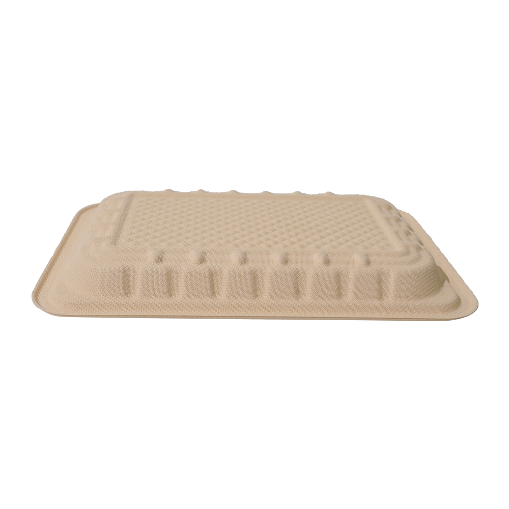 FREE Mold Fees! GreenPack 40oz / 1178ml Compostable Fresh Meat Tray — BPI Certified | OEM/ODM Available