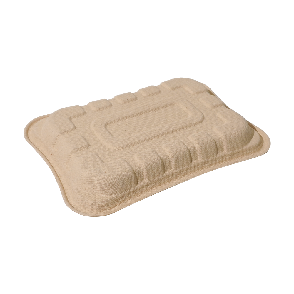 FREE Mold Fees! GreenPack 21oz / 630ml Compostable Fresh Meat Tray — BPI Certified | OEM/ODM Available