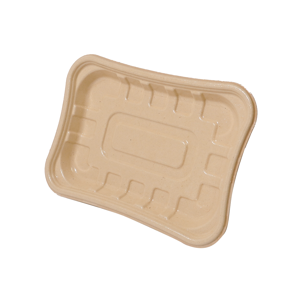 FREE Mold Fees! GreenPack 26oz / 770ml Compostable Fresh Meat Tray — BPI Certified | OEM/ODM Available
